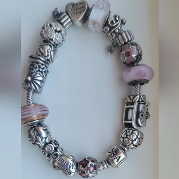 Pandora Jewelry Pandora Bracelet Complete With Charms Poshmark